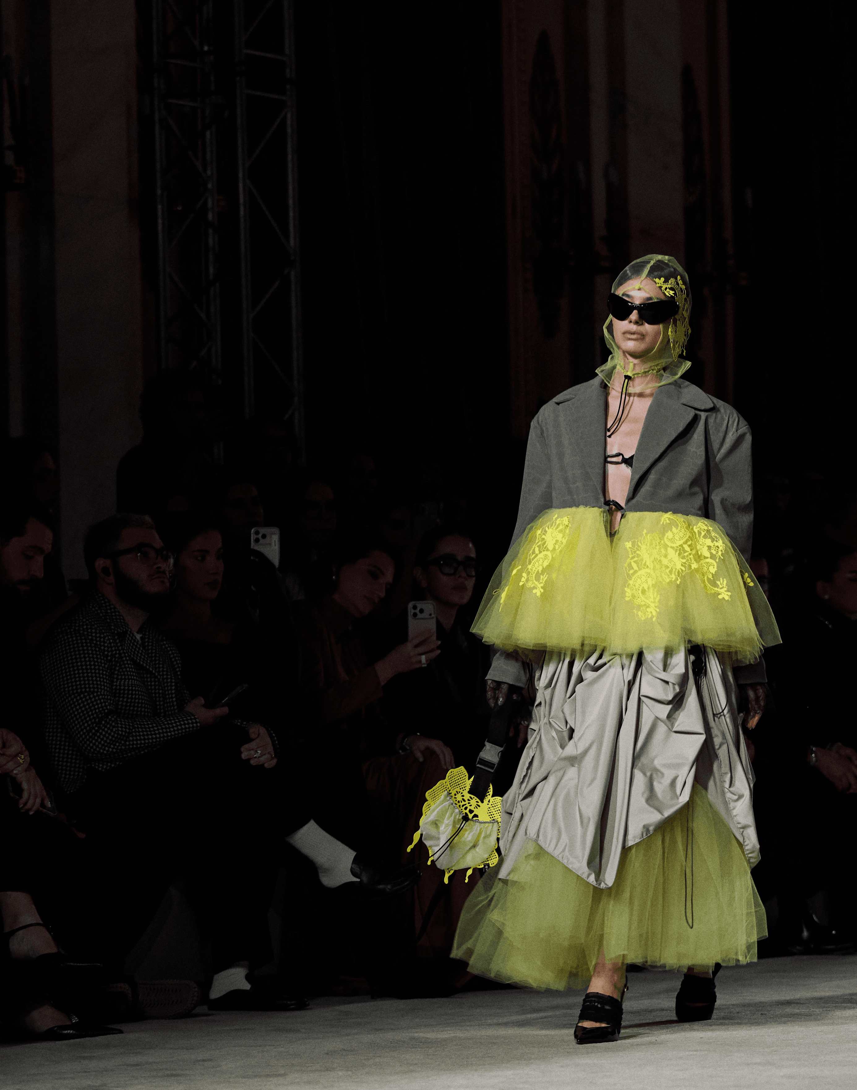 Fashion runway portrait